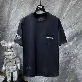 Chrome Hearts CH new horseshoe cross Sanskrit print loose casual men and women T-shirt（40 styles)-1863  