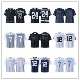 Spliced ​​letter print short-sleeved T-shirt digital mesh sports jersey-1908  