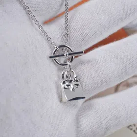 Hermes Mini Bag Necklace-3568  