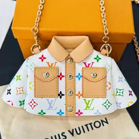 Louis Vuitton LV Mini Clothes Crossbody Bag Earphone Bag Red Packet-3658  