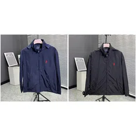 Polo Ralph Lauren Hooded Zip-Up Logo-Embroidered Lightweight Jacket-4390  