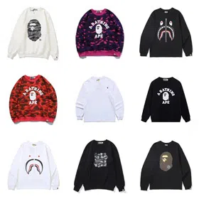 Bape Letter Print Fashion Sweatshirt-4412  