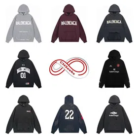 Balenciaga Paris family hooded long-sleeved sweatshirt-4436  