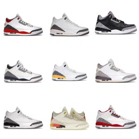 Jordan Air Jordan 3 Lucky Shorts Mid-Top Retro Basketball Shoes-4541  