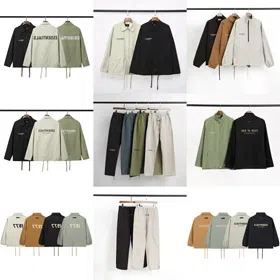 ESSENTIALS 3M Reflective Letter Logo Coach Jacket-5022  