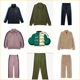 Needles Embroidered Sports Jacket Set-4758  